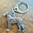 Wolfhound Keyring | Nickel Silver | Alden Arts