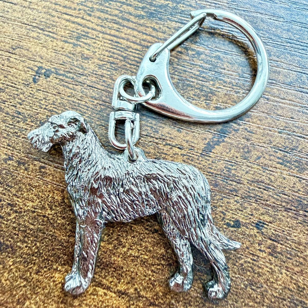 Wolfhound Keyring | Nickel Silver | Alden Arts