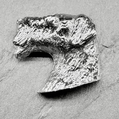 Airedale Lapel Pin | Nickel Silver | Alden Arts