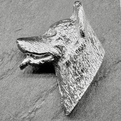 Alaskan Malamute Lapel Pin | Nickel Silver | Alden Arts