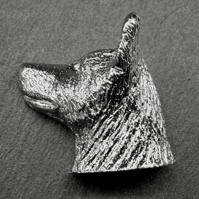 American Staffordshire Lapel Pin | Nickel Silver | Alden Arts