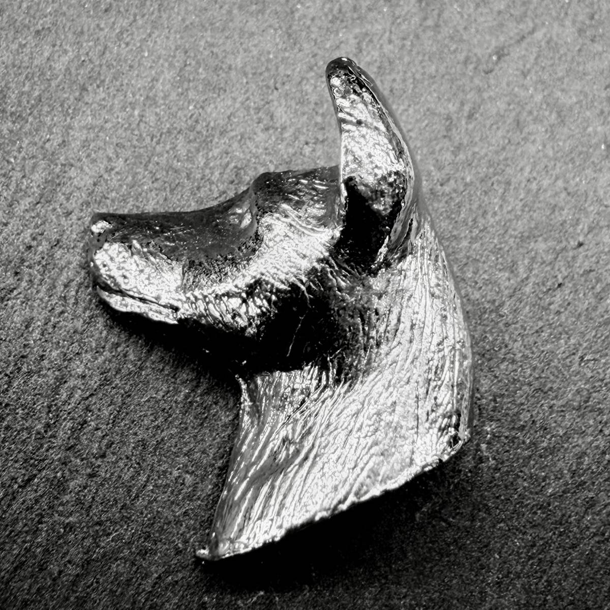 Basenji Lapel Pin | Nickel Silver | Alden Arts