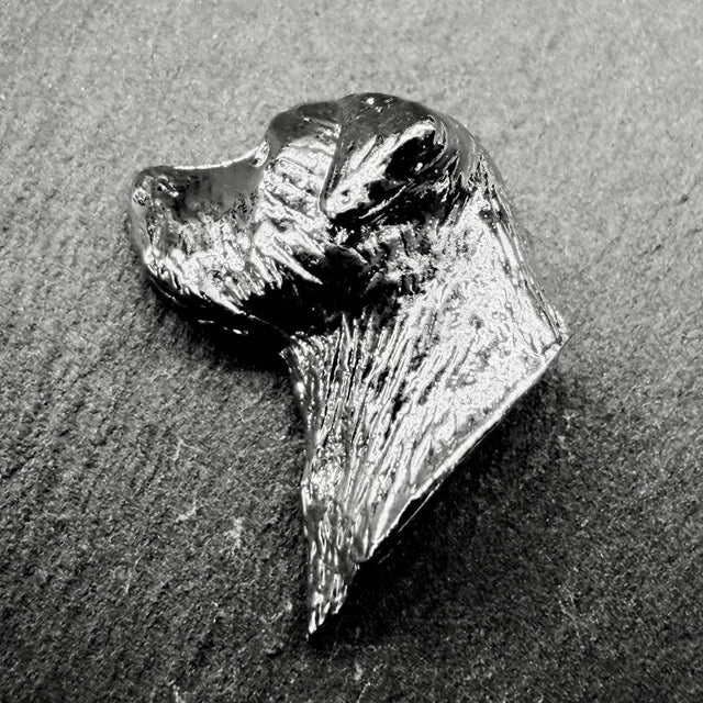 Border Terrier Lapel Pin | Nickel Silver | Alden Arts