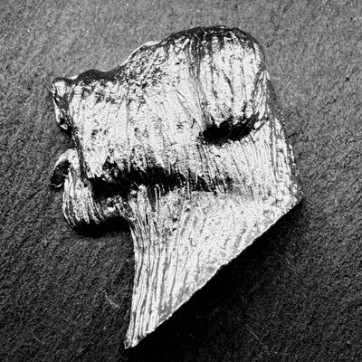 Briard Lapel Pin | Nickel Silver | Alden Arts