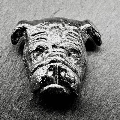 Bulldog Lapel Pin | Nickel Silver | Alden Arts