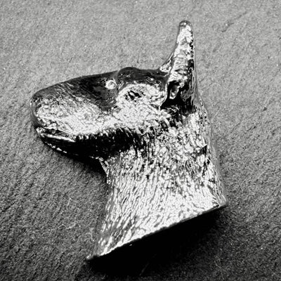 Bull Terrier Lapel Pin | Nickel Silver | Alden Arts