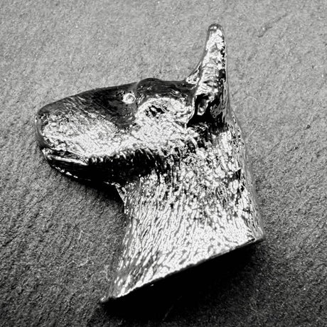 Bull Terrier Lapel Pin | Nickel Silver | Alden Arts