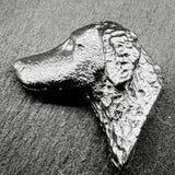 Curly Coated Retriever Lapel Pin | Nickel Silver | Alden Arts
