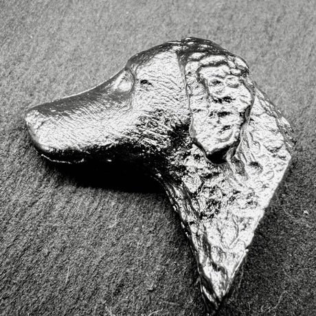 Curly Coated Retriever Lapel Pin | Nickel Silver | Alden Arts