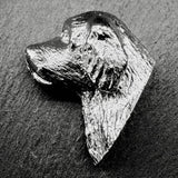 Clumber Spaniel Lapel Pin | Nickel Silver | Alden Arts