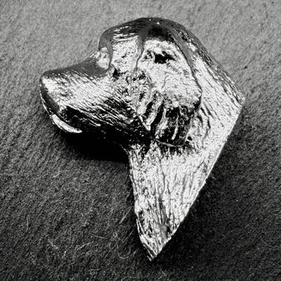 Clumber Spaniel Lapel Pin | Nickel Silver | Alden Arts