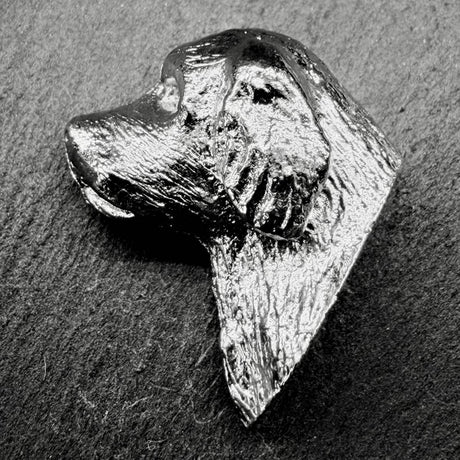 Clumber Spaniel Lapel Pin | Nickel Silver | Alden Arts