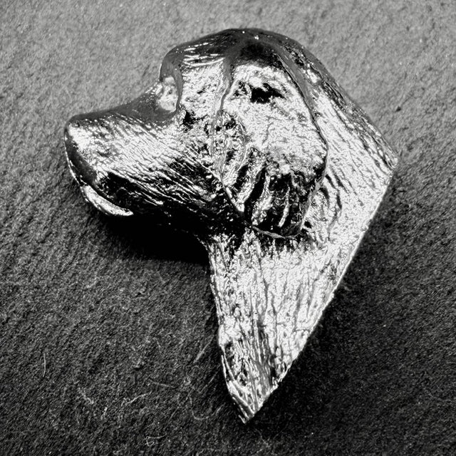 Clumber Spaniel Lapel Pin | Nickel Silver | Alden Arts