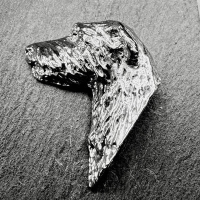 Dobermann Lapel Pin | Nickel Silver | Alden Arts