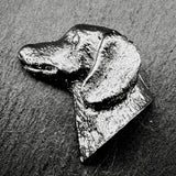Dachshund Smooth Hair Lapel Pin | Nickel Silver | Alden Arts