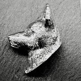 Elkhound Lapel Pin | Nickel Silver | Alden Arts