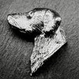 Flat Coated Retriever Lapel Pin | Nickel Silver | Alden Arts
