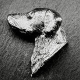 Flat Coated Retriever Lapel Pin | Nickel Silver | Alden Arts