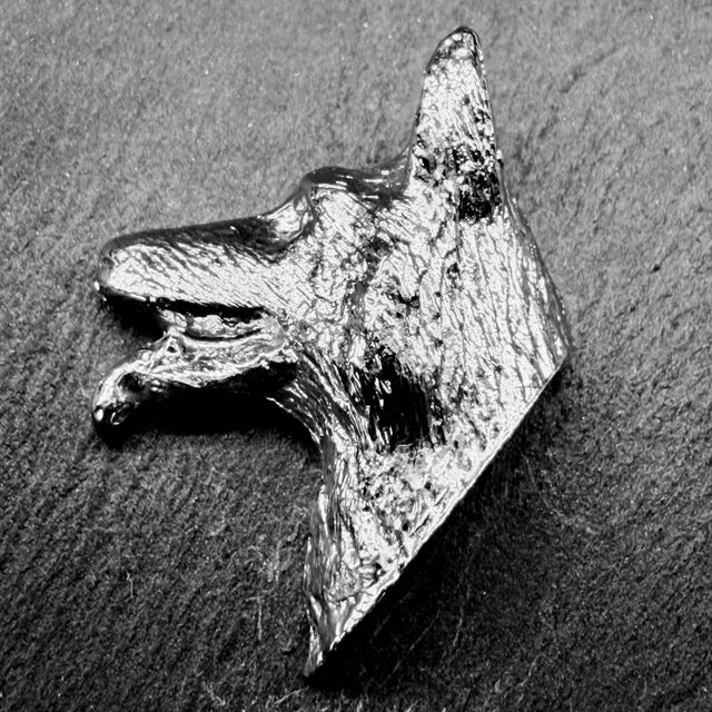 German Shepherd Lapel Pin | Nickel Silver | Alden Arts