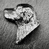 Golden Retriever Lapel Pin | Nickel Silver | Alden Arts