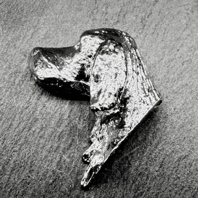 Gordon Setter Lapel Pin | Nickel Silver | Alden Arts