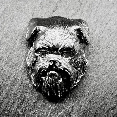 Griffon Rough Lapel Pin | Nickel Silver | Alden Arts