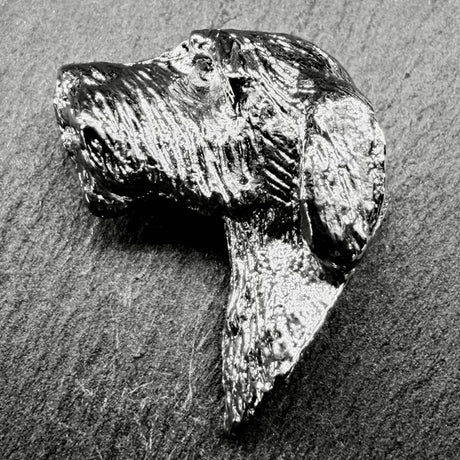 Italian Spinone Lapel Pin | Nickel Silver | Alden Arts
