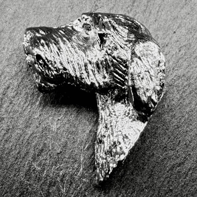 Italian Spinone Lapel Pin | Nickel Silver | Alden Arts