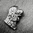 Irish Water Spaniel Lapel Pin | Nickel Silver | Alden Arts