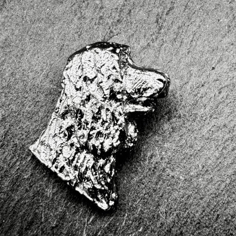 Irish Water Spaniel Lapel Pin | Nickel Silver | Alden Arts