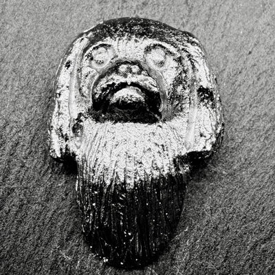 Japanese Chin Lapel Pin | Nickel Silver | Alden Arts