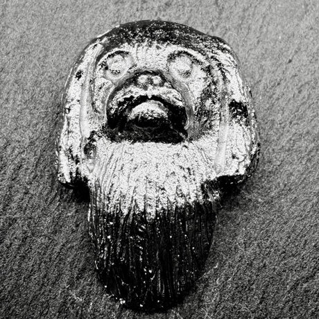 Japanese Chin Lapel Pin | Nickel Silver | Alden Arts