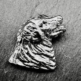Leonberger Lapel Pin | Nickel Silver | Alden Arts
