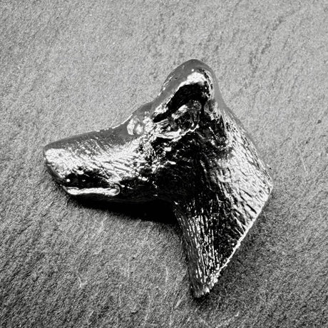 Manchester Terrier Lapel Pin | Nickel Silver | Alden Arts
