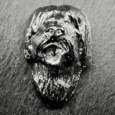 Old English Sheepdog Show Cut Lapel Pin | Nickel Silver | Alden Arts