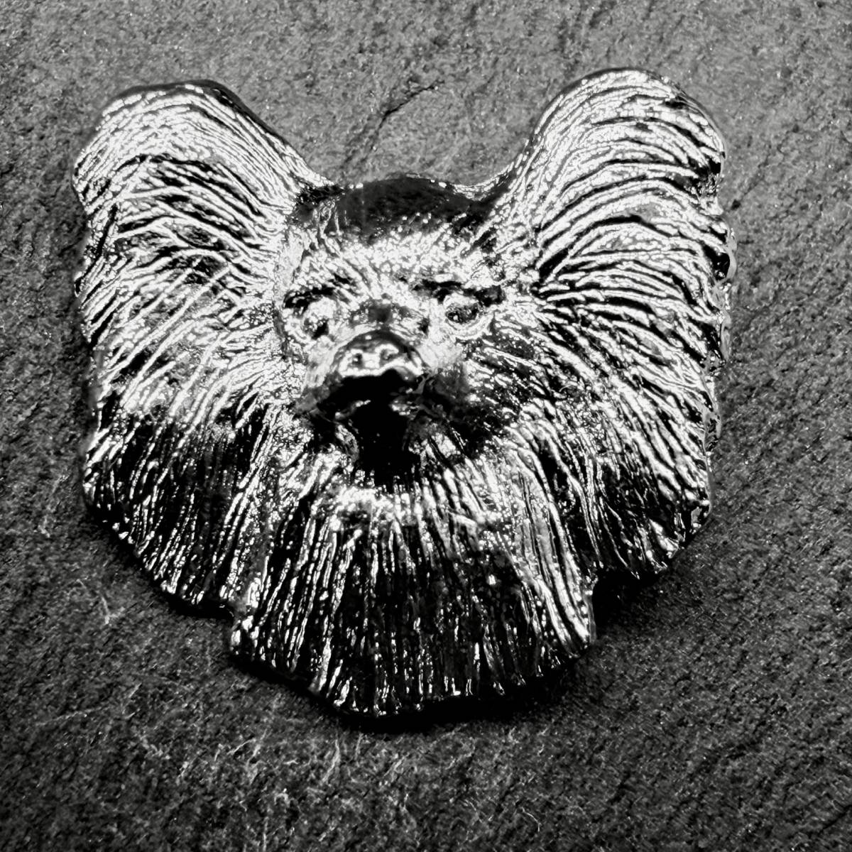 Papillon Lapel Pin | Nickel Silver | Alden Arts