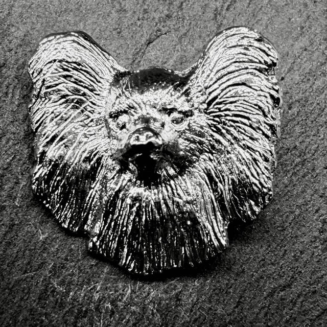 Papillon Lapel Pin | Nickel Silver | Alden Arts