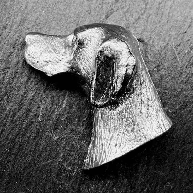 Pointer Lapel Pin | Nickel Silver | Alden Arts
