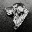 Pyrenean Mountain Dog Lapel Pin | Nickel Silver | Alden Arts