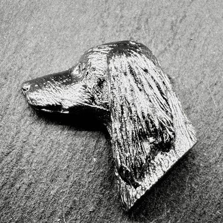 Saluki Lapel Pin | Nickel Silver | Alden Arts