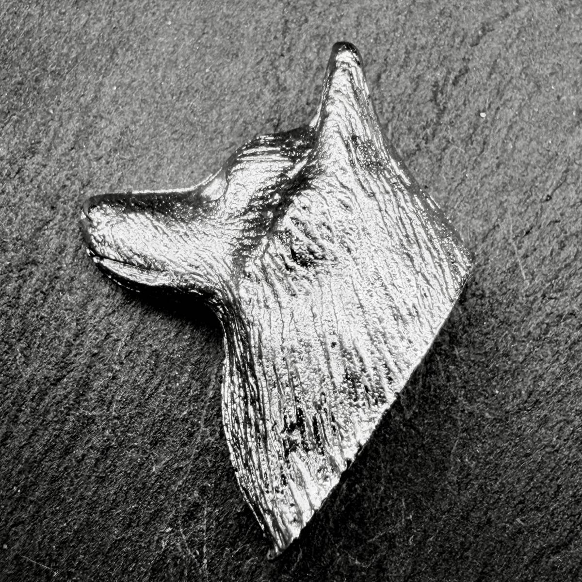 Schipperke Lapel Pin | Nickel Silver | Alden Arts