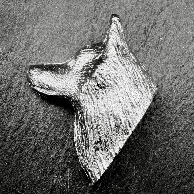 Schipperke Lapel Pin | Nickel Silver | Alden Arts
