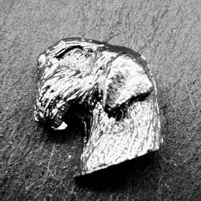 Sealyham Lapel Pin | Nickel Silver | Alden Arts