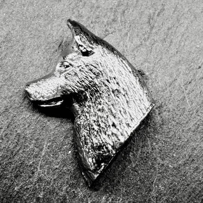 Siberian Husky Lapel Pin | Nickel Silver | Alden Arts