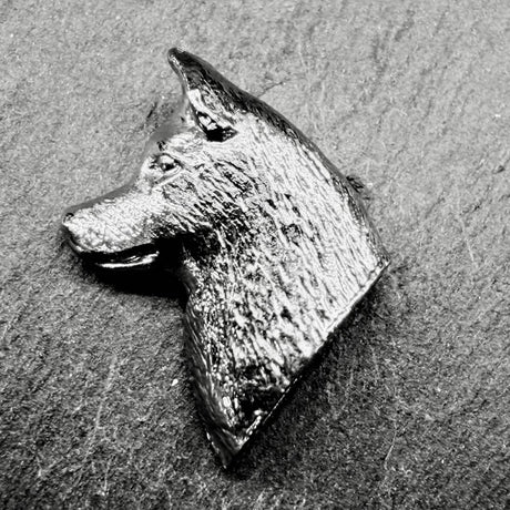 Siberian Husky Lapel Pin | Nickel Silver | Alden Arts