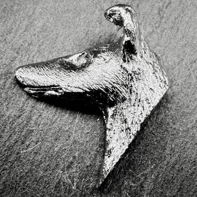 Smooth Collie Lapel Pin | Nickel Silver | Alden Arts