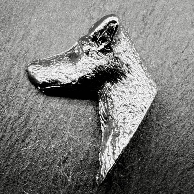 Smooth Fox Terrier Lapel Pin | Nickel Silver | Alden Arts