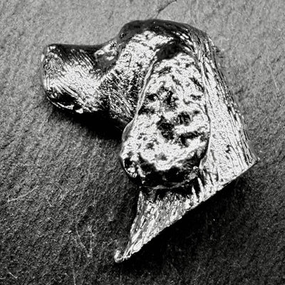 Springer Spaniel Lapel Pin | Nickel Silver | Alden Arts