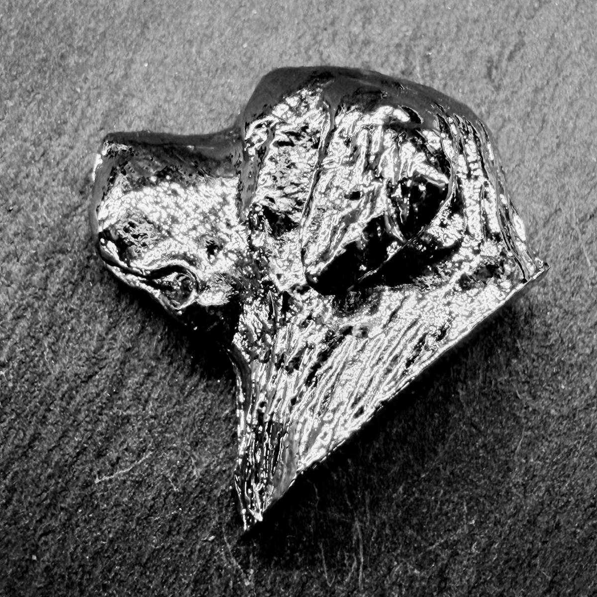 St Bernard Lapel Pin | Nickel Silver | Alden Arts
