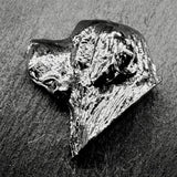 St Bernard Lapel Pin | Nickel Silver | Alden Arts